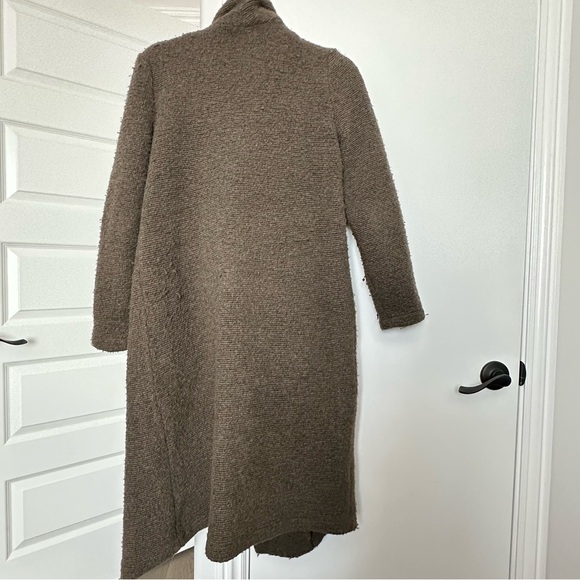 BB Dakota Taupe Knit Cardigan Coat Wool Mix Size XS - Picture 9 of 10